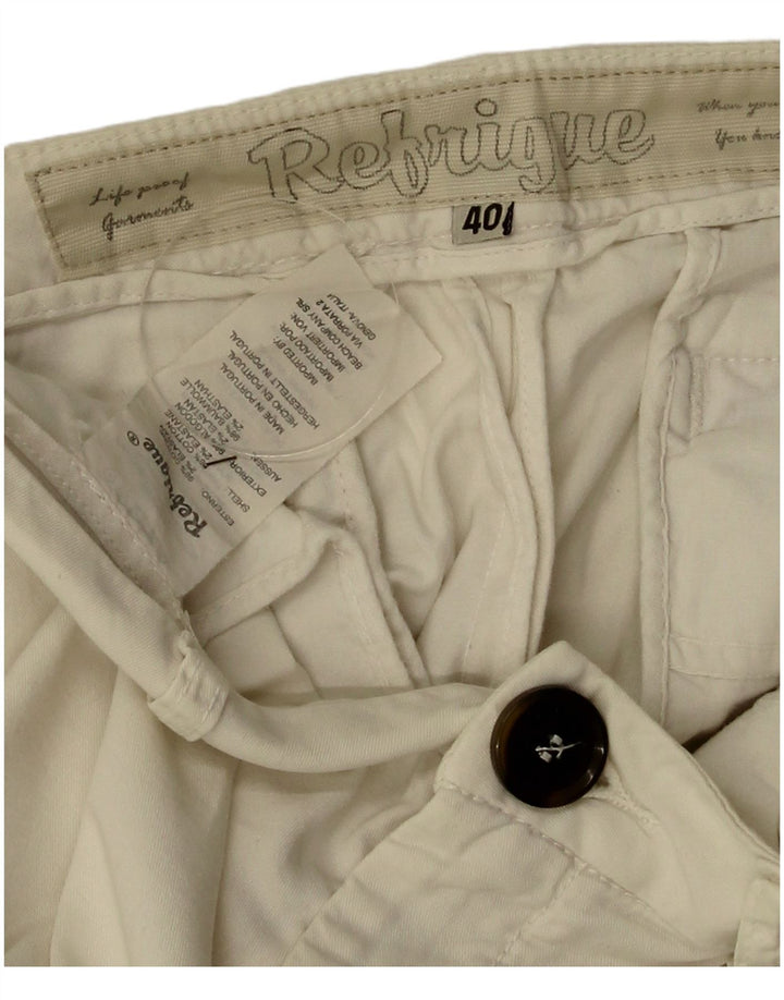 Pantaloni scurti chino pentru femei Refrigue EU 40 Medium W30 Bej Bumbac