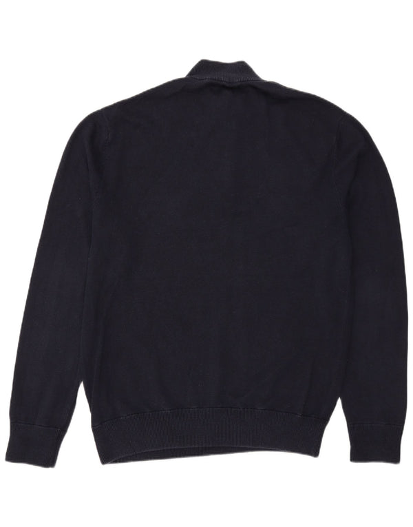 Pulover Jack Wills pentru bărbați, cu fermoar, cu gât, XL, bumbac, albastru