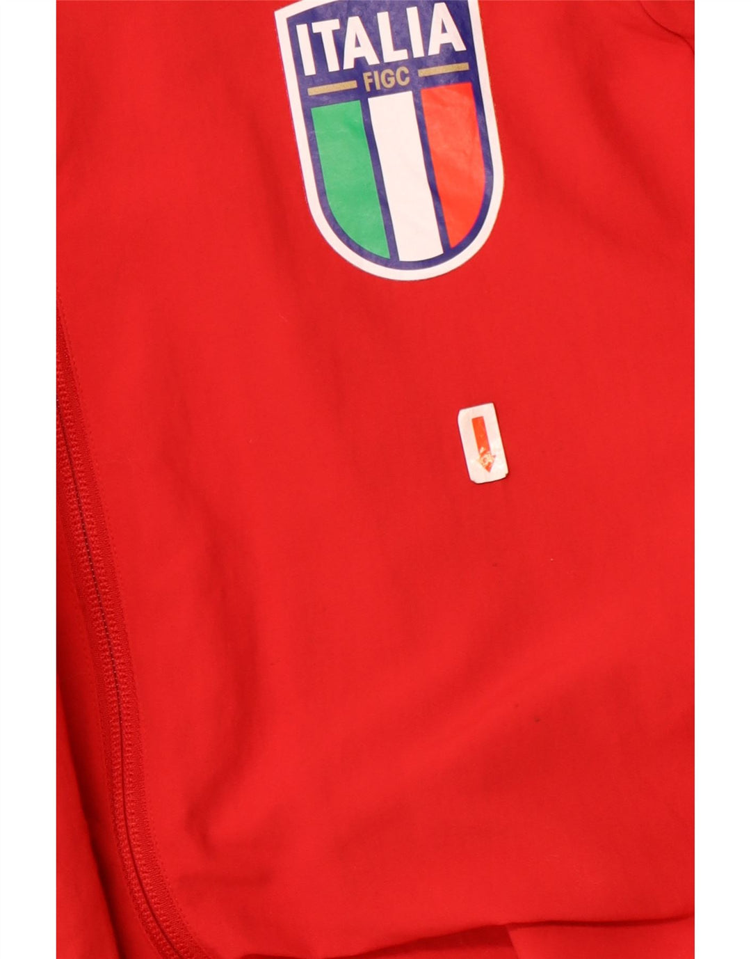 Jachetă de top pentru trening Italia pentru bărbați Adidas, mare, roșie, din poliamidă