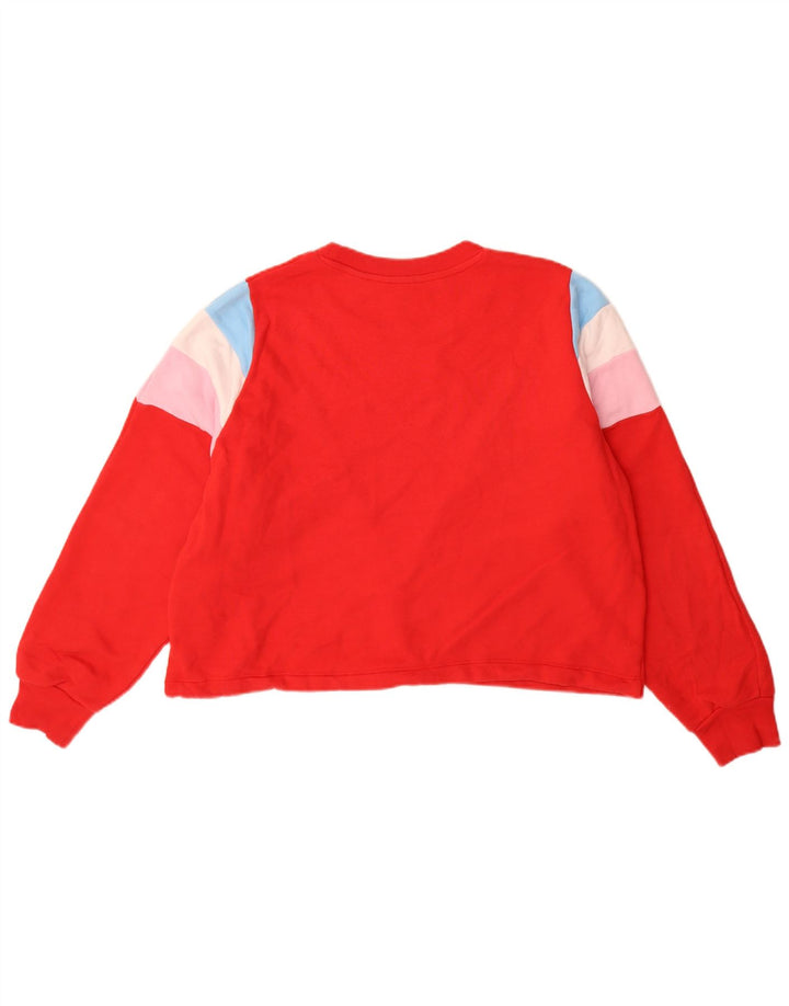 Pulover supradimensionat pentru femei Levi's UK 14 Medium Red Colorblock