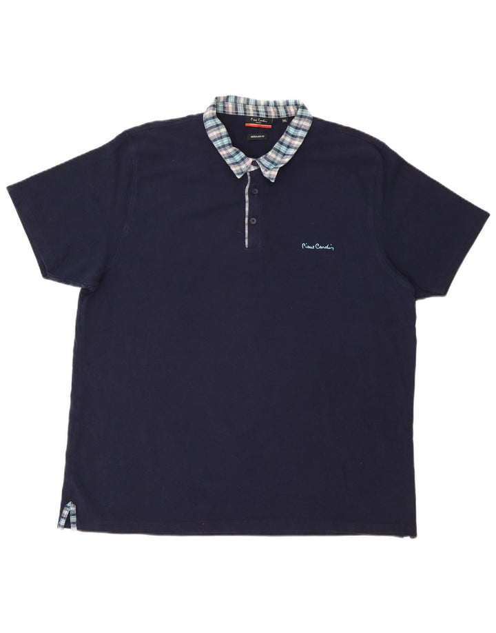 PIERRE CARDIN Cămașă polo pentru bărbați Paris Regular Fit 3XL, bumbac bleumarin