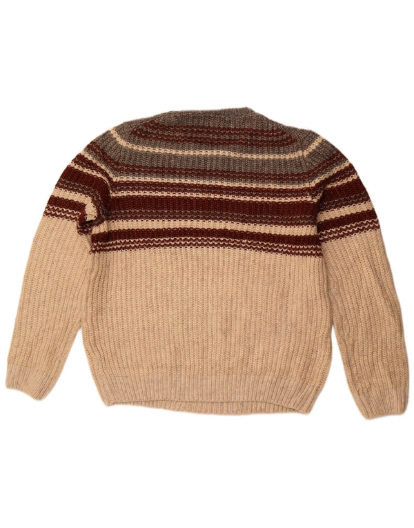 Pulover pentru bărbați Marks & Spencer cu decolteu rotund, mare, acrilic Bordeaux