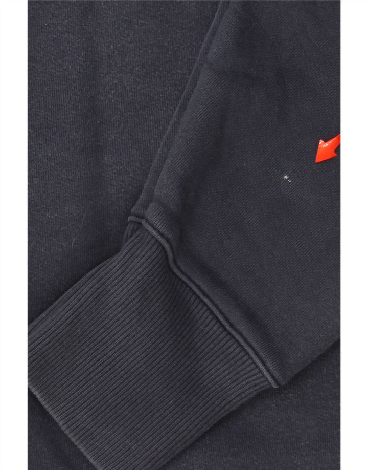 TOMMY HILFIGER Mens Graphic Sweatshirt Jumper Medium Navy Blue Cotton