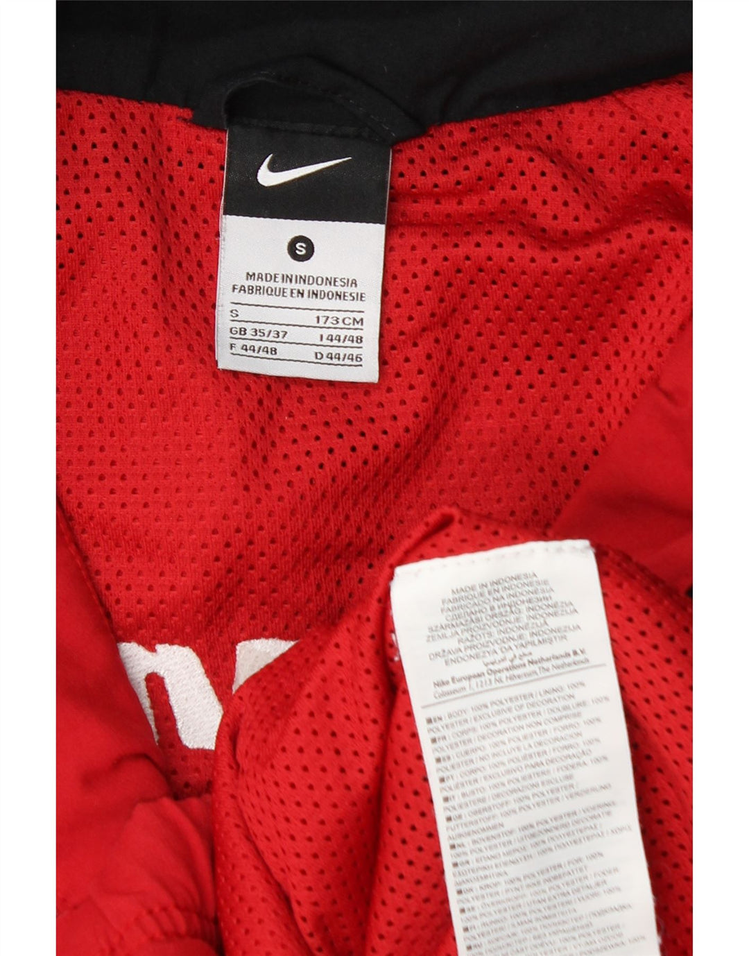 Jachetă de top pentru trening grafic Nike pentru bărbați, roșu, poliester color bloc