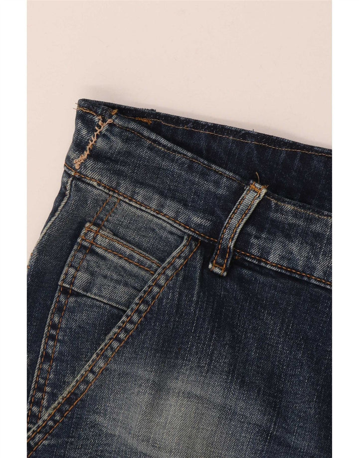 Blugi pentru bărbați, crop, subțiri, Distressed, L32 L24 Albastru