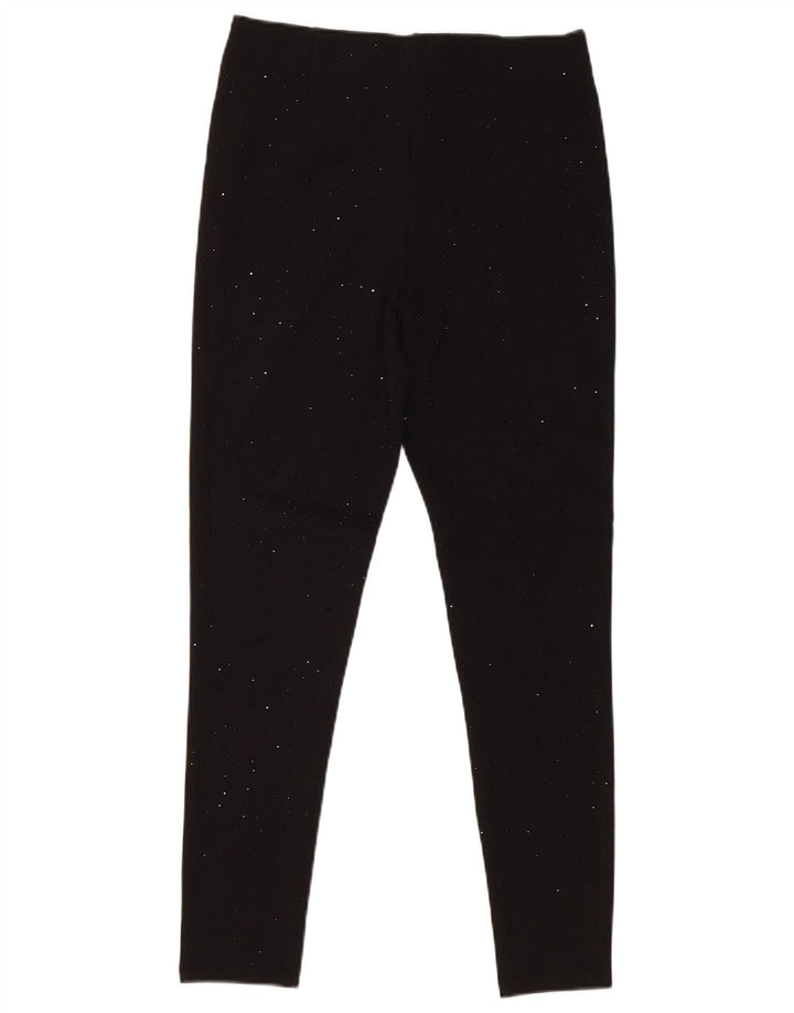 Leggings pentru femei Zara UK 10 Mici, negru, viscoză