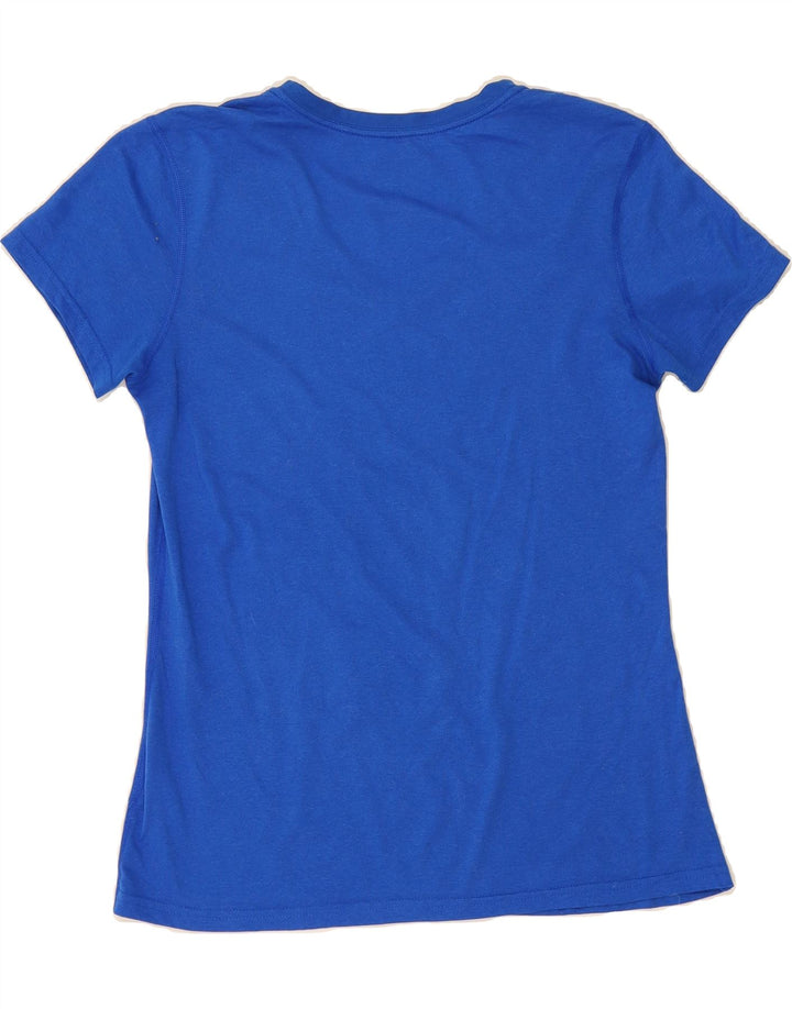 Tricou NIKE Dri Fit Regular Fit pentru femei UK 12 Poliester albastru mediu