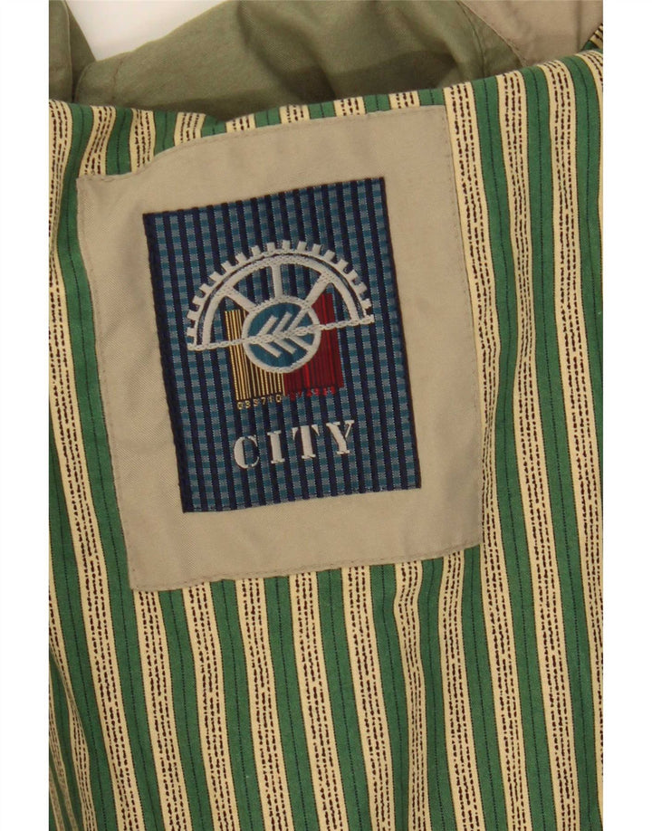 Bomber vintage pentru bărbați UK 42 XL verde microfibre