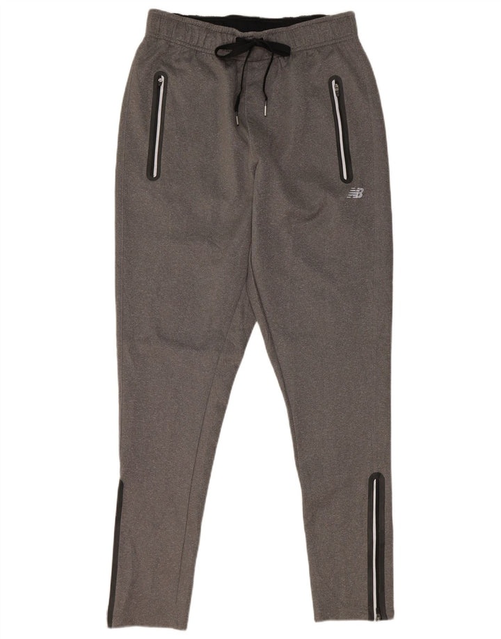 Pantaloni de trening New Balance pentru bărbați, poliester, gri mic