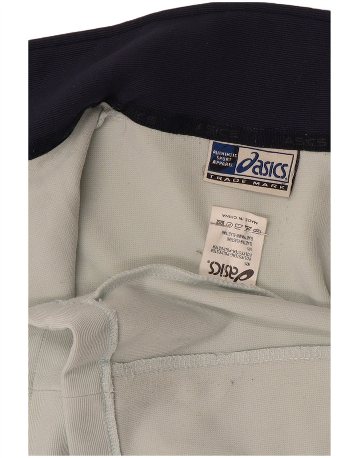 Jachetă de top pentru trening ASICS pentru femei UK 14 Medium White Colorblock Poliester