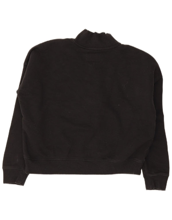 Pulover pentru femei Jack Wills cu grafic supradimensionat UK 12 Medium Negru