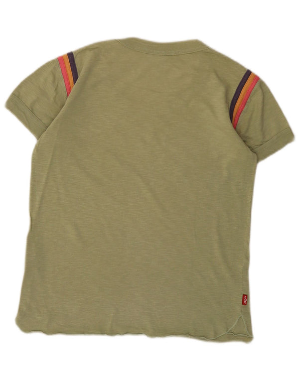 Tricou grafic Levi's pentru femei Top UK 10 Small Khaki Bumbac