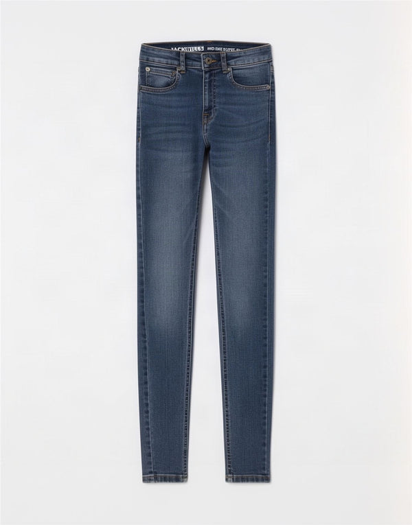 Blugi super skinny Jack Wills pentru femei cu talie medie W24 L30 bumbac albastru