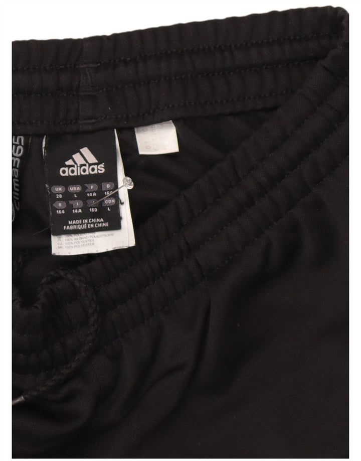 Pantaloni de trening Adidas baieti 13-14 ani poliester negru