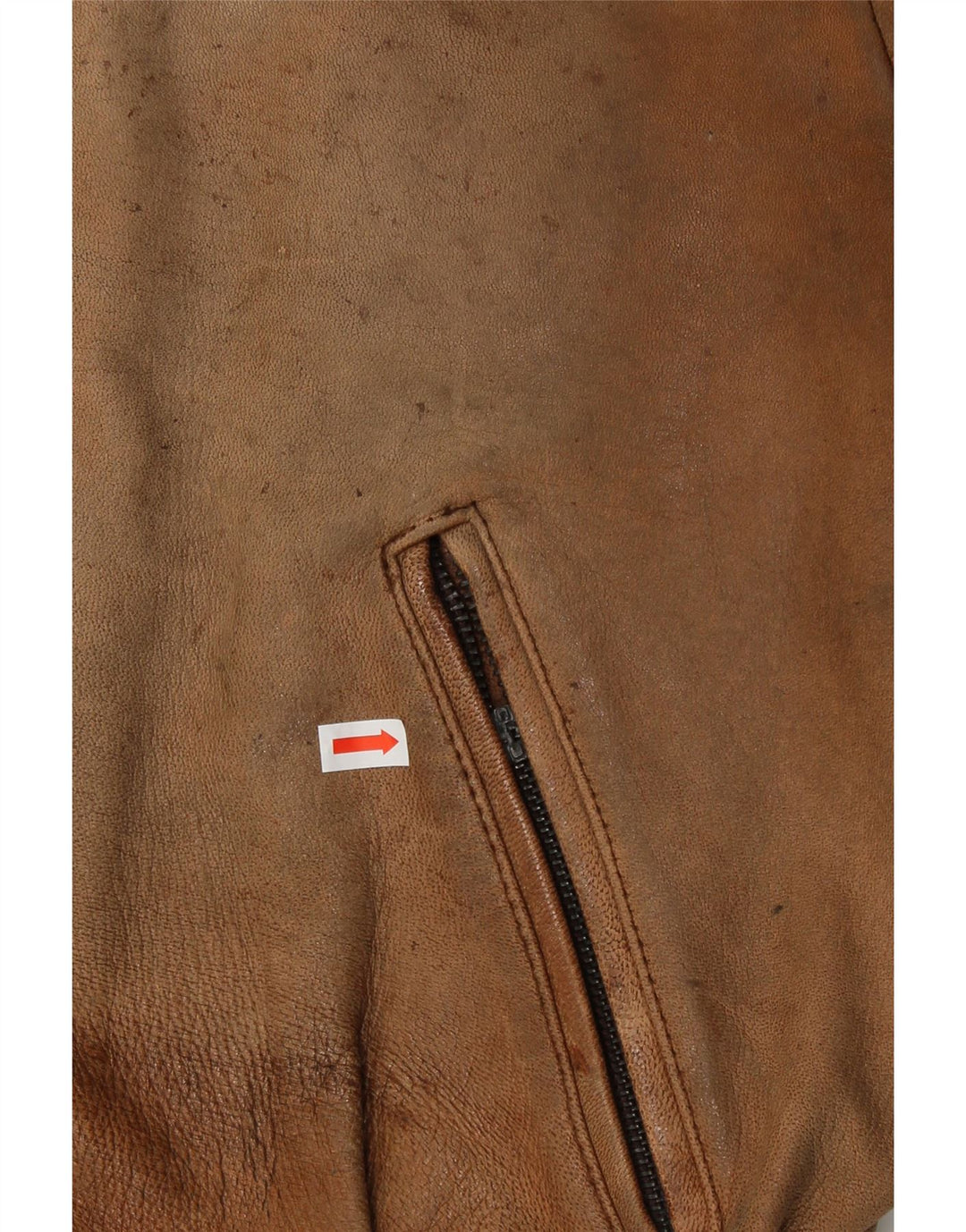 Jachetă de piele pentru bărbați Schuh UK 42 XL din piele maro