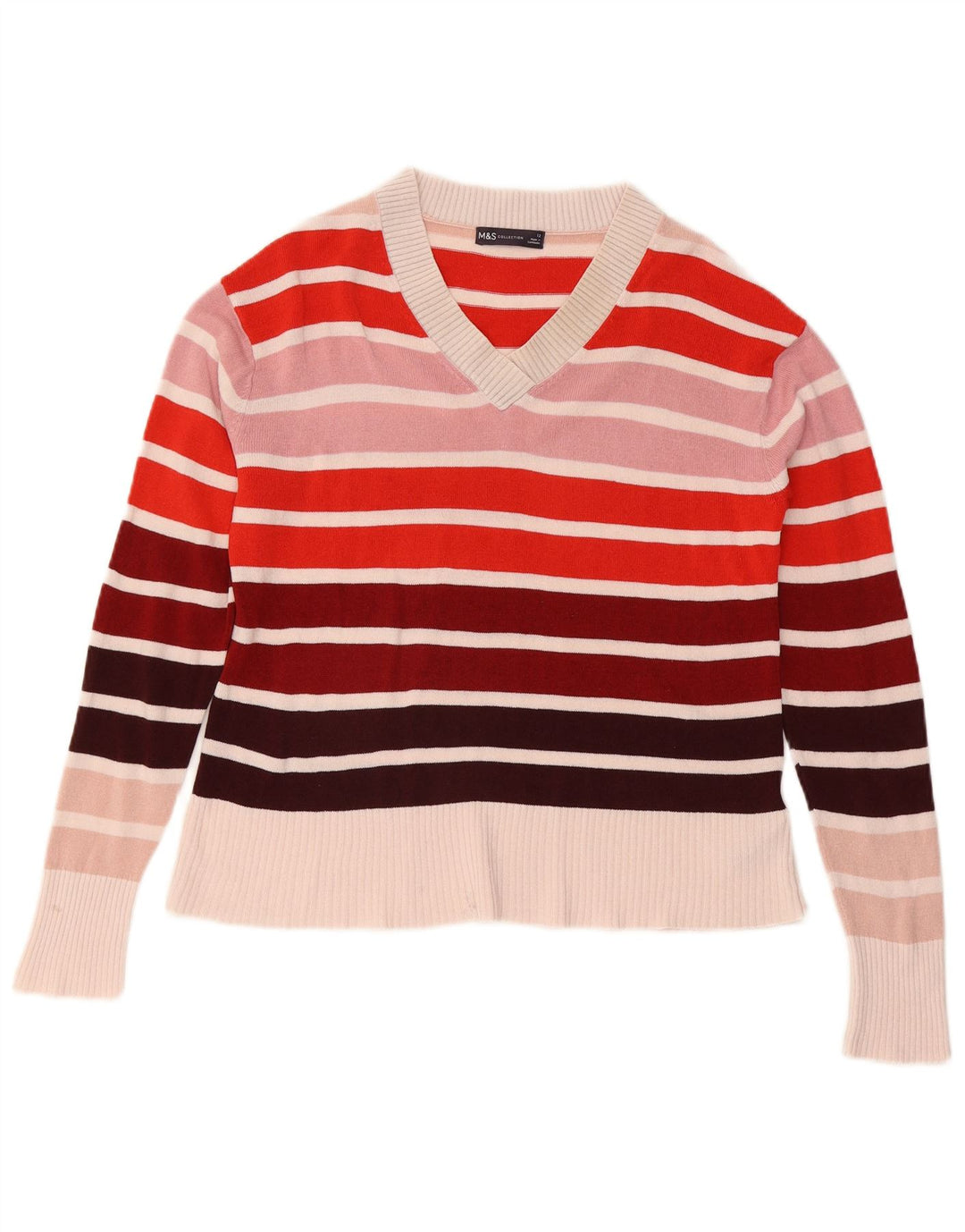 Pulover pentru femei Marks & Spencer cu decolteu în V UK 12 Medium Multicolor