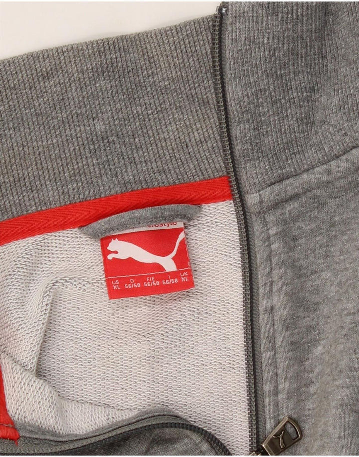 PUMA Mens Tracksuit Top Jacket XL Grey Cotton Vintage Puma and Second-Hand Puma from Messina Hembry 
