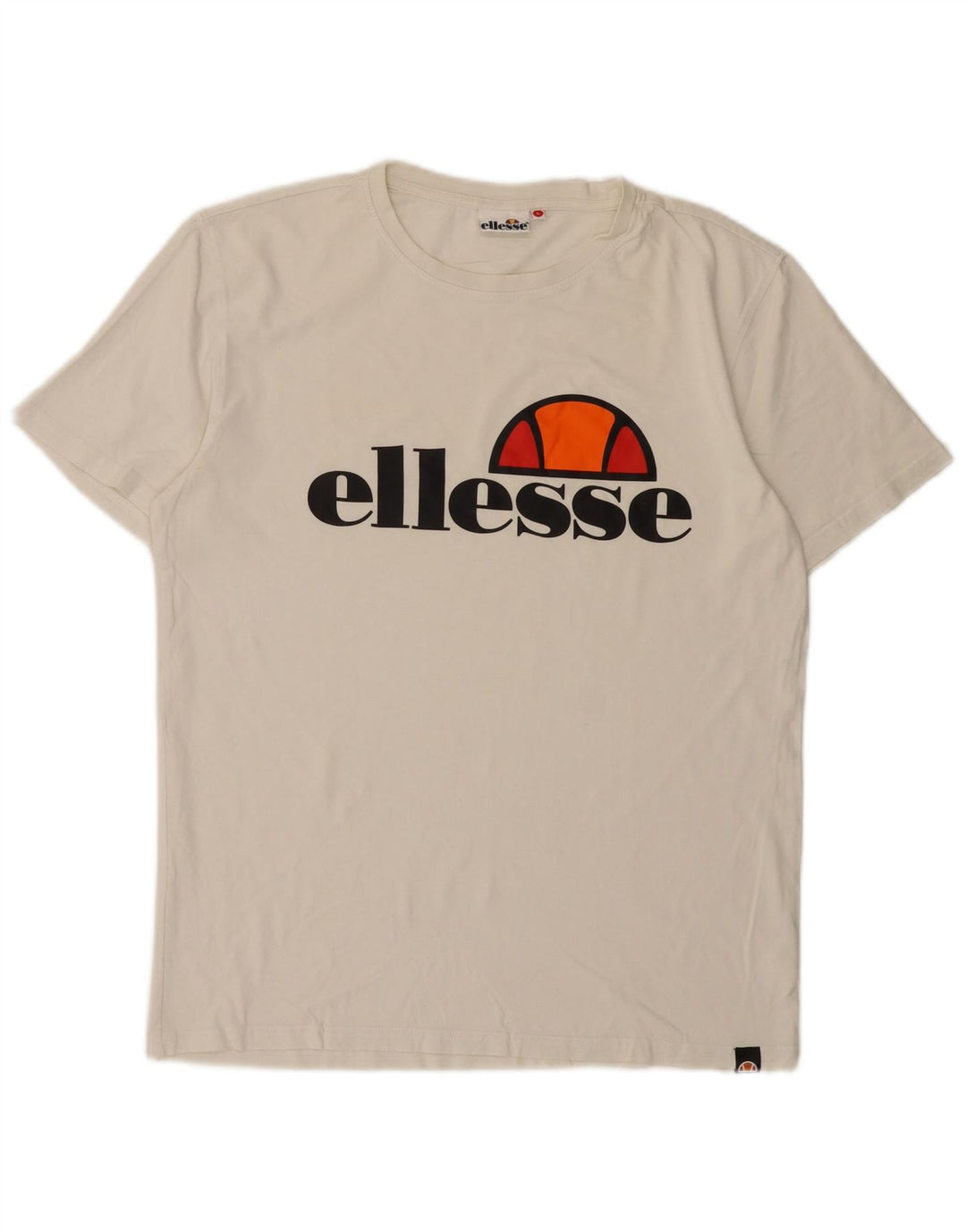Tricou grafic pentru bărbați Ellesse Top mare din bumbac alb