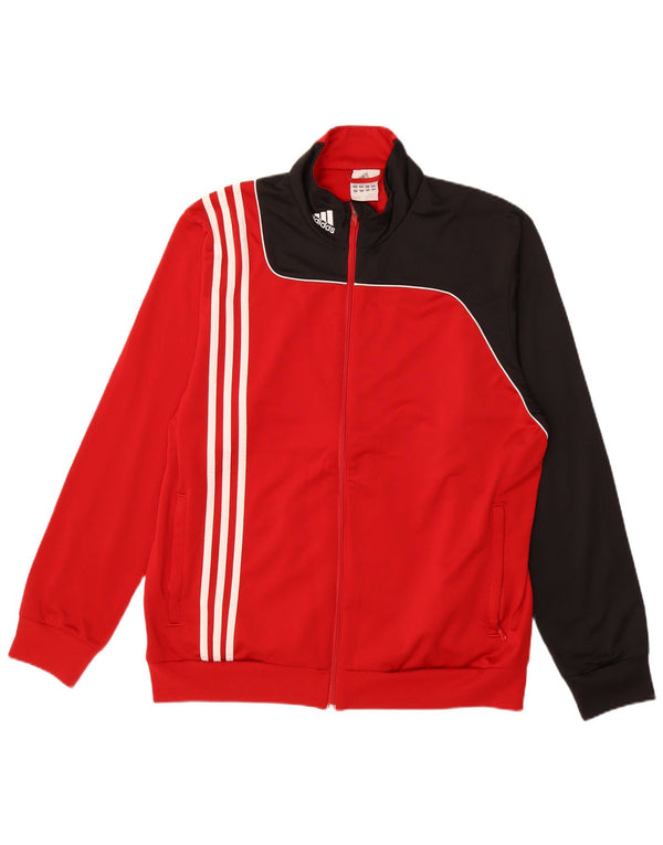 Jachetă de trening pentru bărbați ADIDAS UK 46/48 XL Poliester color bloc roșu