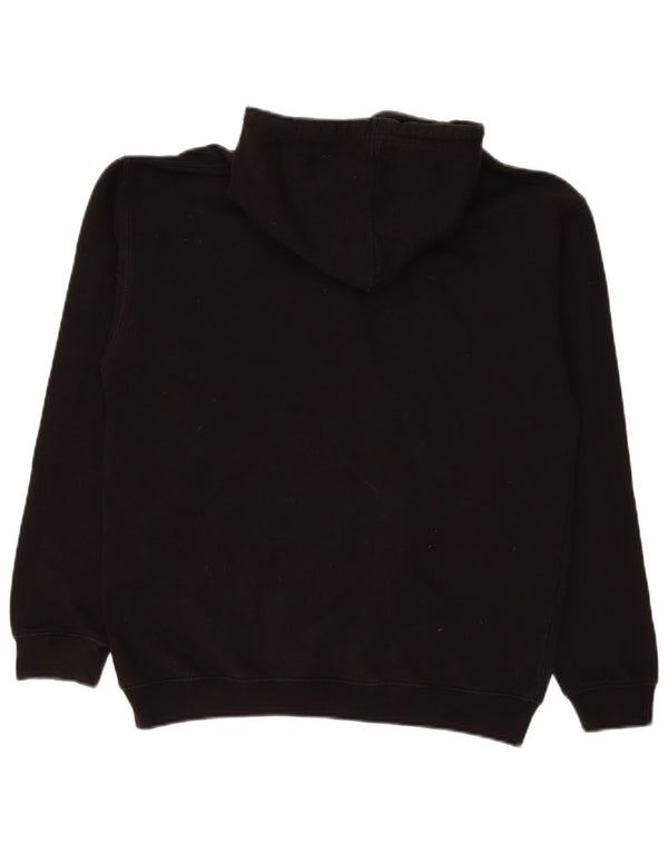 Pulover cu glugă cu grafic Nirvana pentru bărbați vintage, bumbac mediu negru
