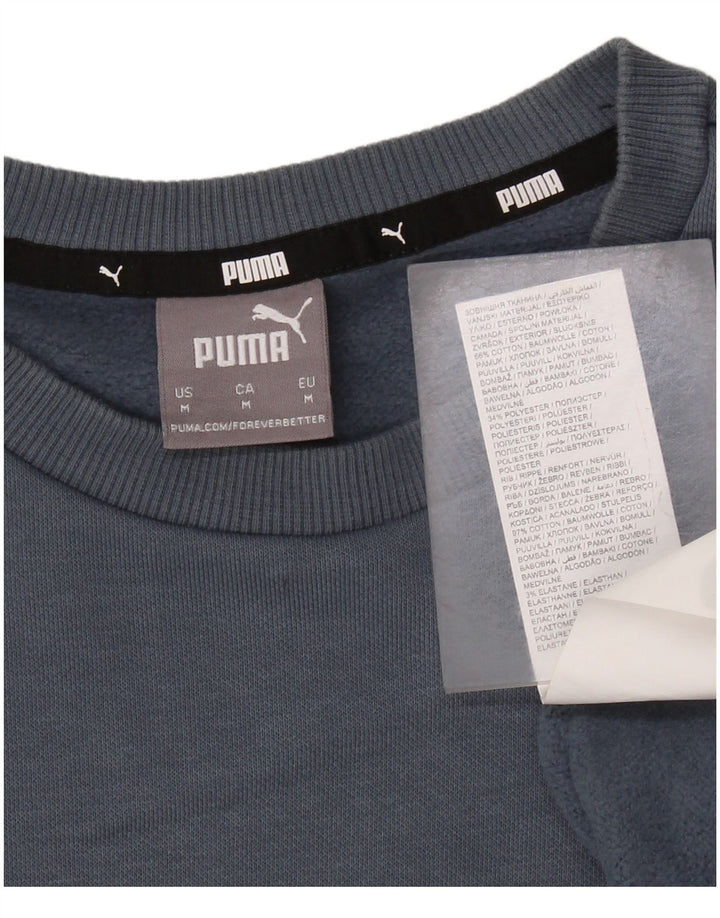Pulover PUMA pentru bărbați, bumbac, gri mediu