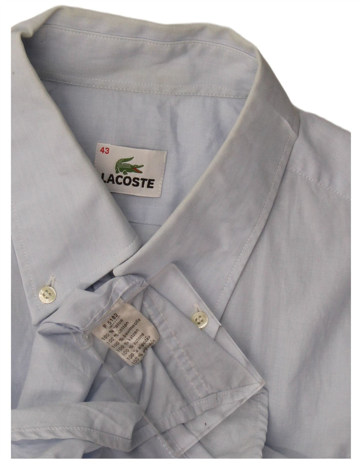 Cămașă cu mânecă scurtă pentru bărbați Lacoste Mărimea 43 Bumbac albastru mare