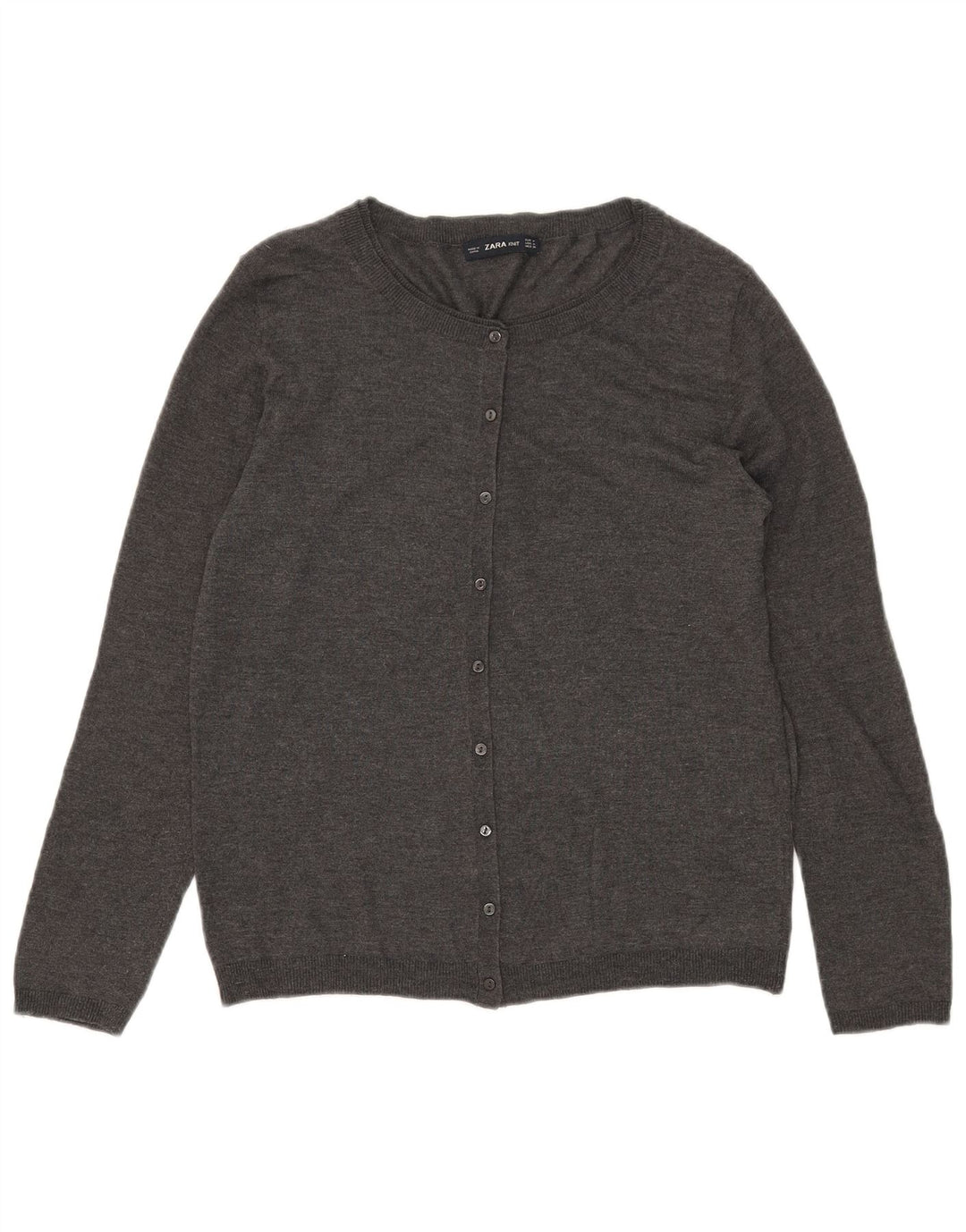 Pulover cardigan pentru femei Zara UK 12 Gri mediu Modal