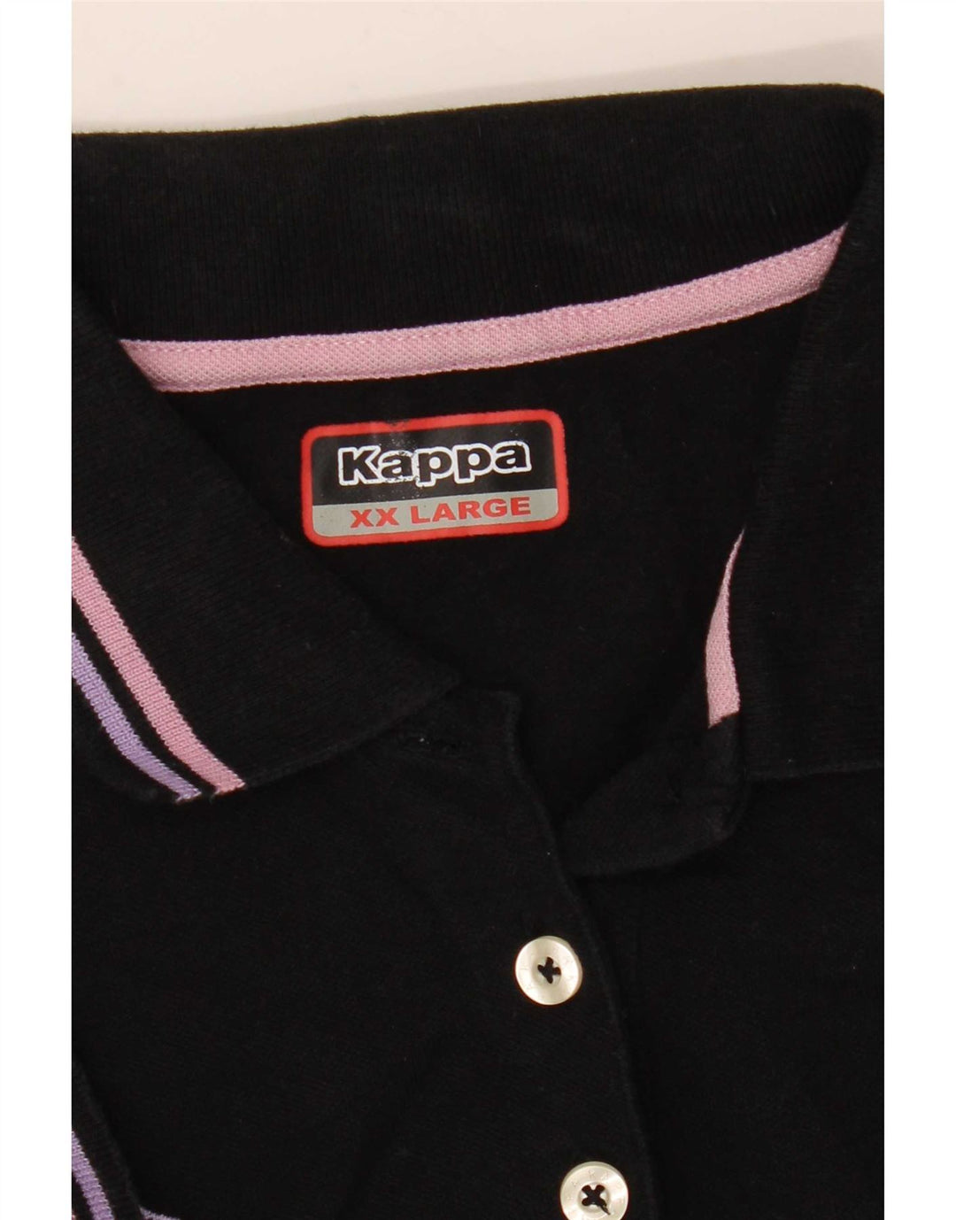 Tricou polo Kappa pentru femei UK 20 2XL Negru