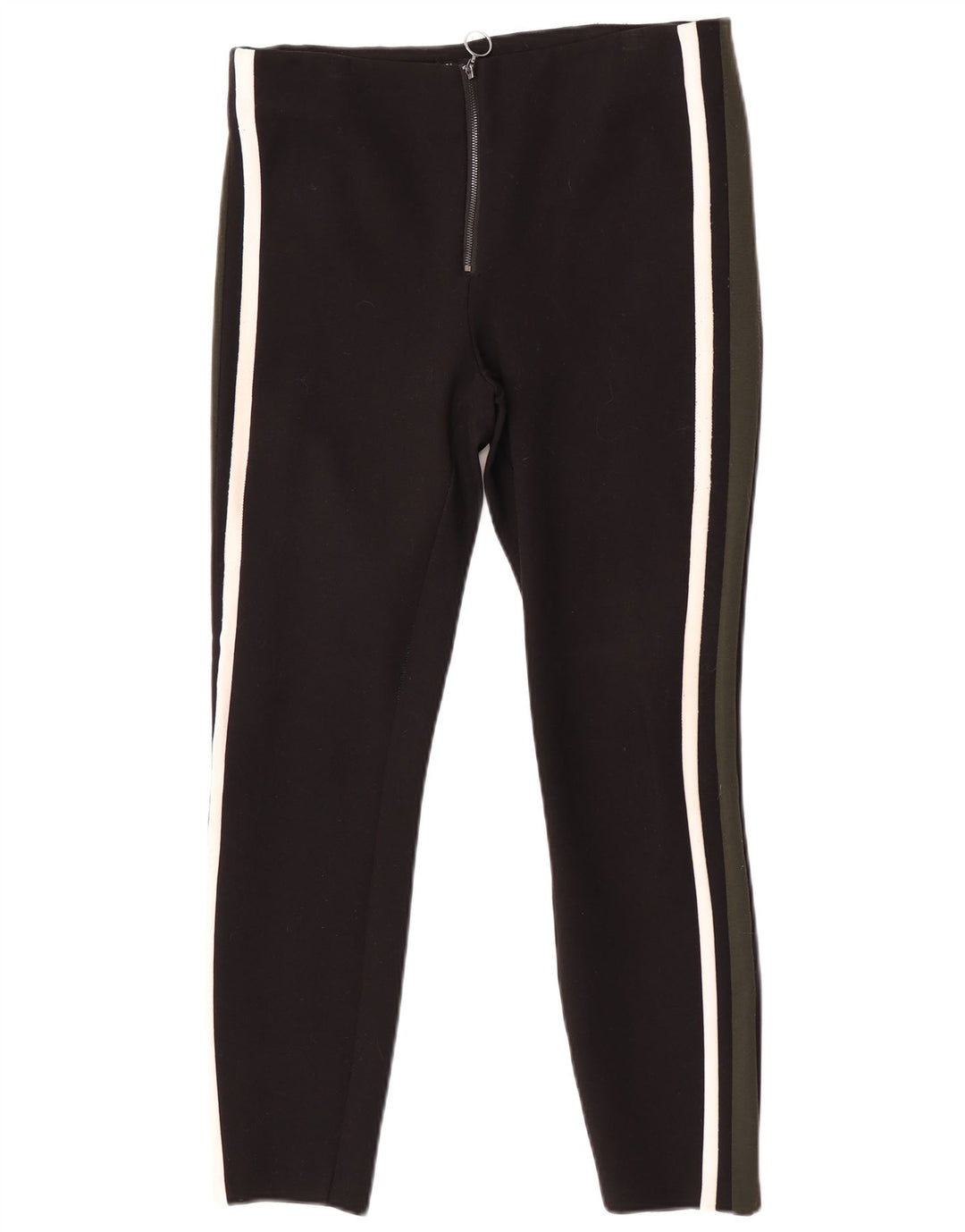 Leggings Trafaluc pentru femei Zara UK 14, mare, negru, poliester color bloc