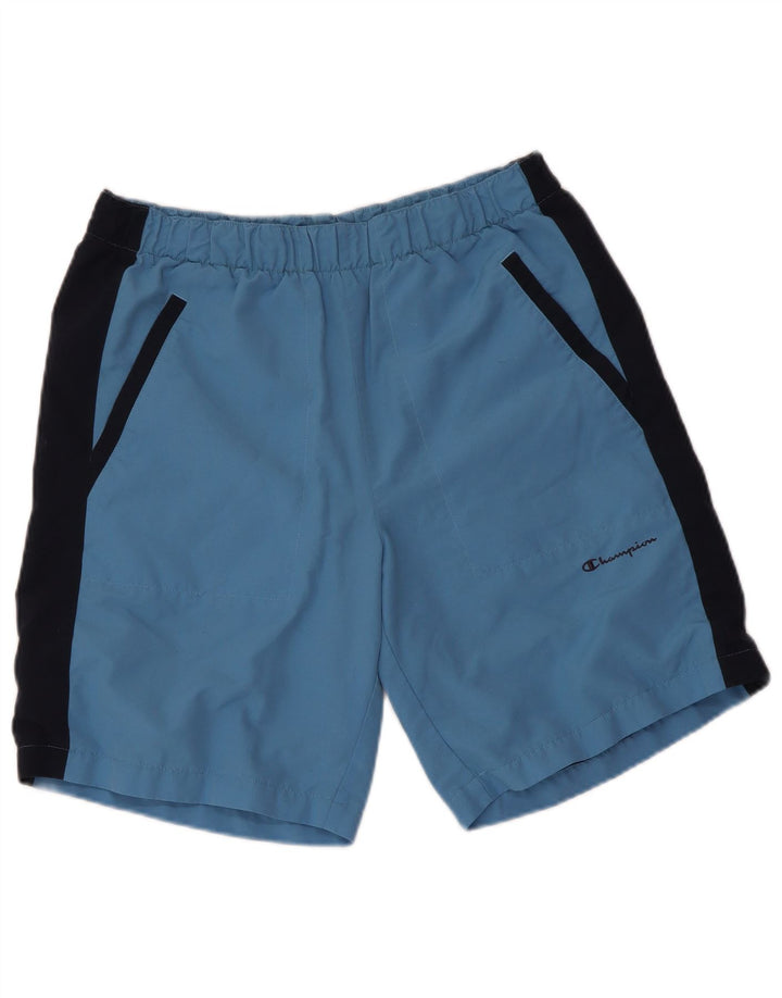 Pantaloni scurți de înot pentru bărbați CHAMPION, albastru mediu, poliester color bloc