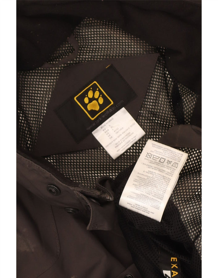 Jack Wolfskin Jachetă de ploaie pentru bărbați UK 40/42, mare, gri din poliamidă