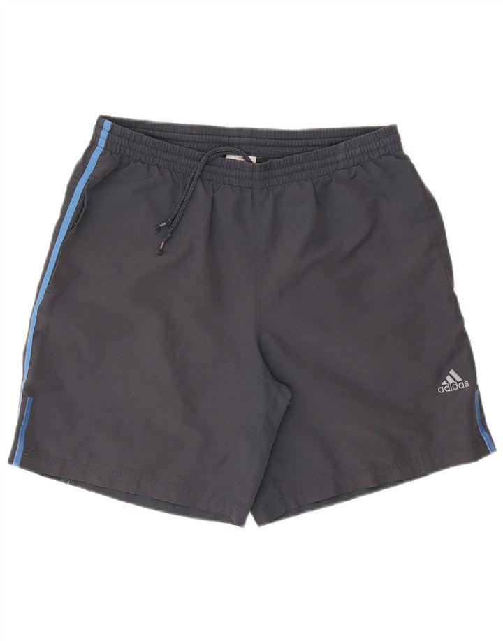 Pantaloni scurți sport Adidas pentru bărbați, mari, gri, poliester