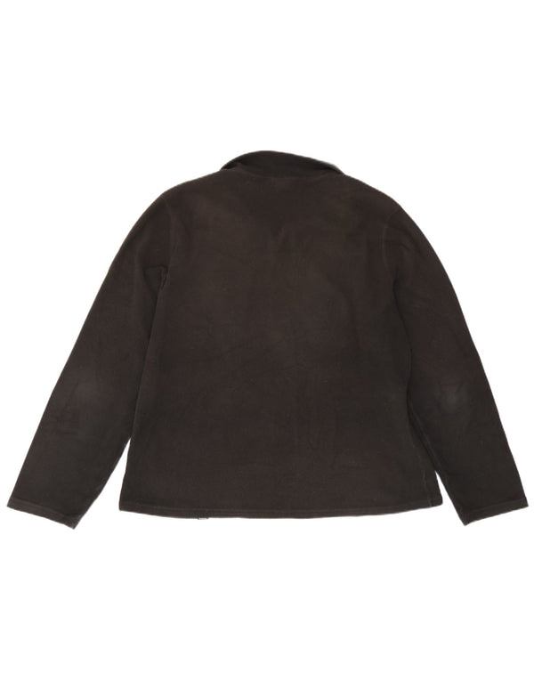 Pulover din lână The North Face pentru femei, cu fermoar și gât, UK 18 XL, poliester negru