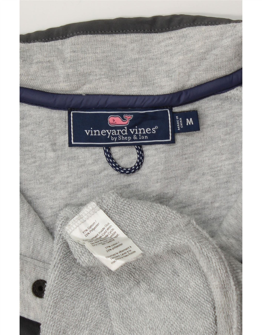VINEYARD VINES Hanorac loose-fit pentru bărbați, gri mediu, bloc de culoare
