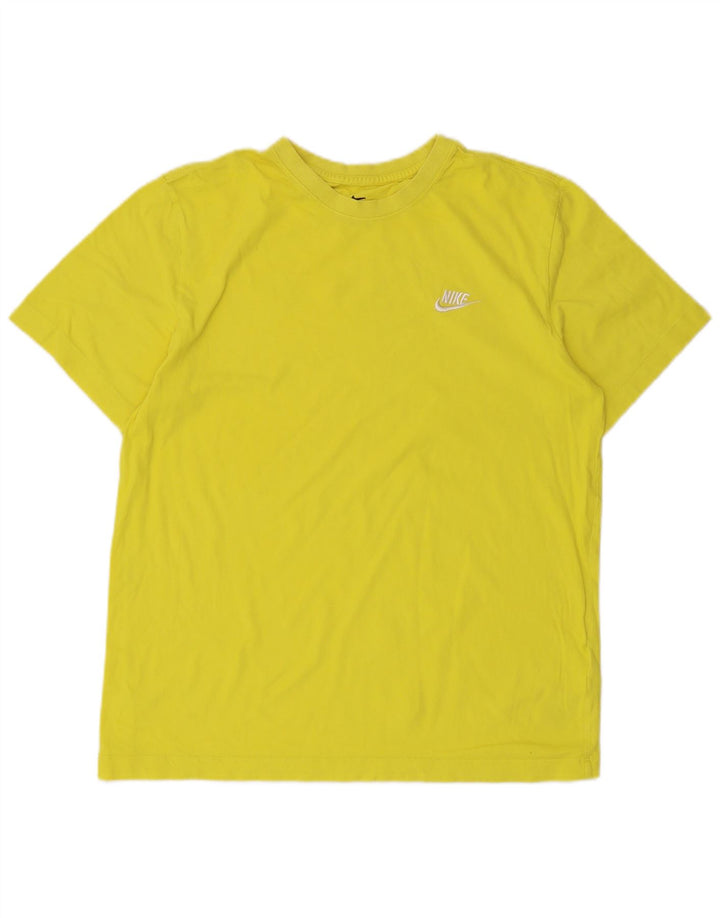 Tricou pentru bărbați Nike Top din bumbac galben mediu