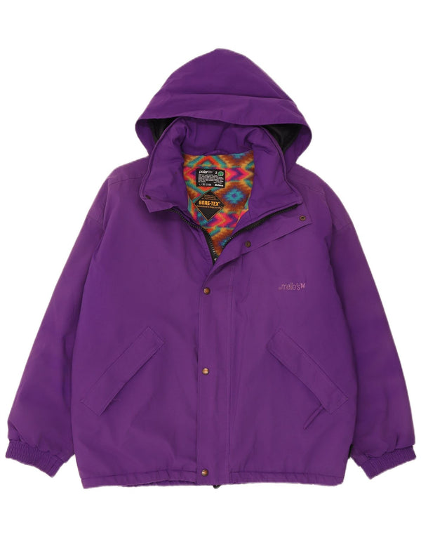 Jachetă de vânt pentru bărbați Mello's Gore-Tex cu glugă, cu formă lejeră, UK 34 XS, violet