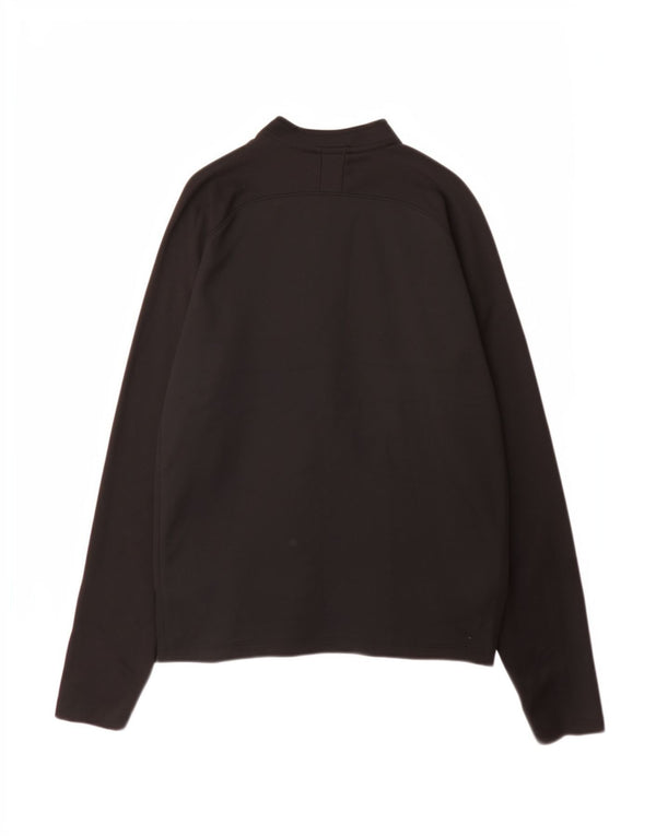 Trening pentru băieți Dri Fit Zip Neck Pullover Top 13-14 ani XL Negru