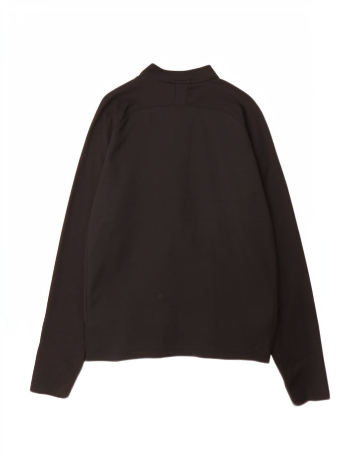 Trening pentru băieți Dri Fit Zip Neck Pullover Top 13-14 ani XL Negru