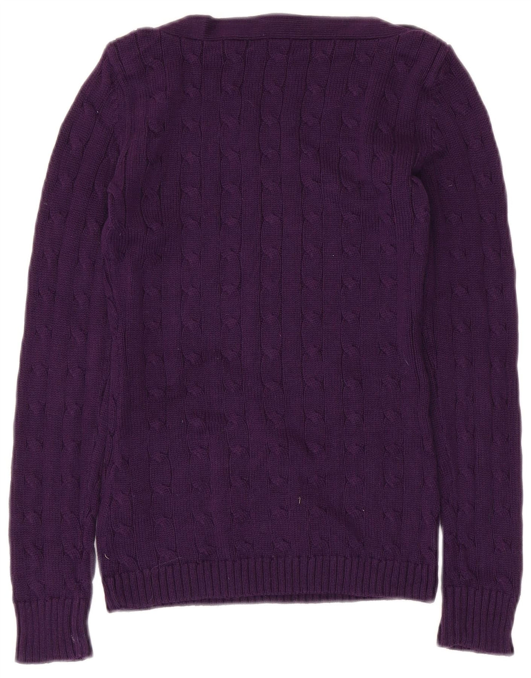 RALPH LAUREN Pulover pentru femeie cu gâtul barca UK 2 2XS bumbac violet