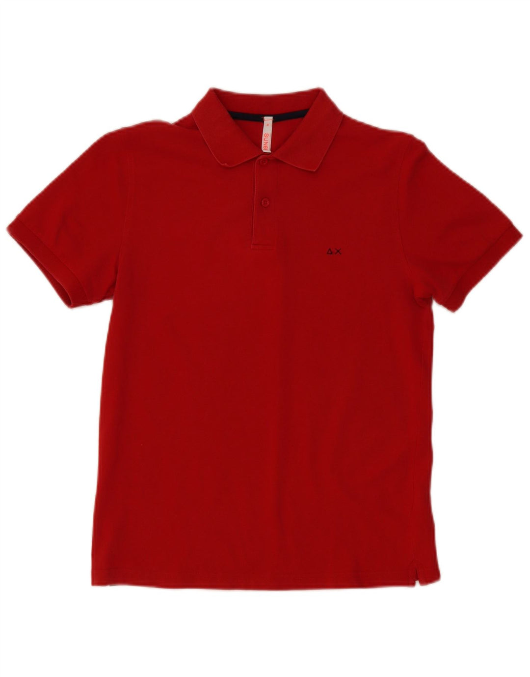 Sun68 Tricou Polo pentru bărbați Bumbac Roșu Mic