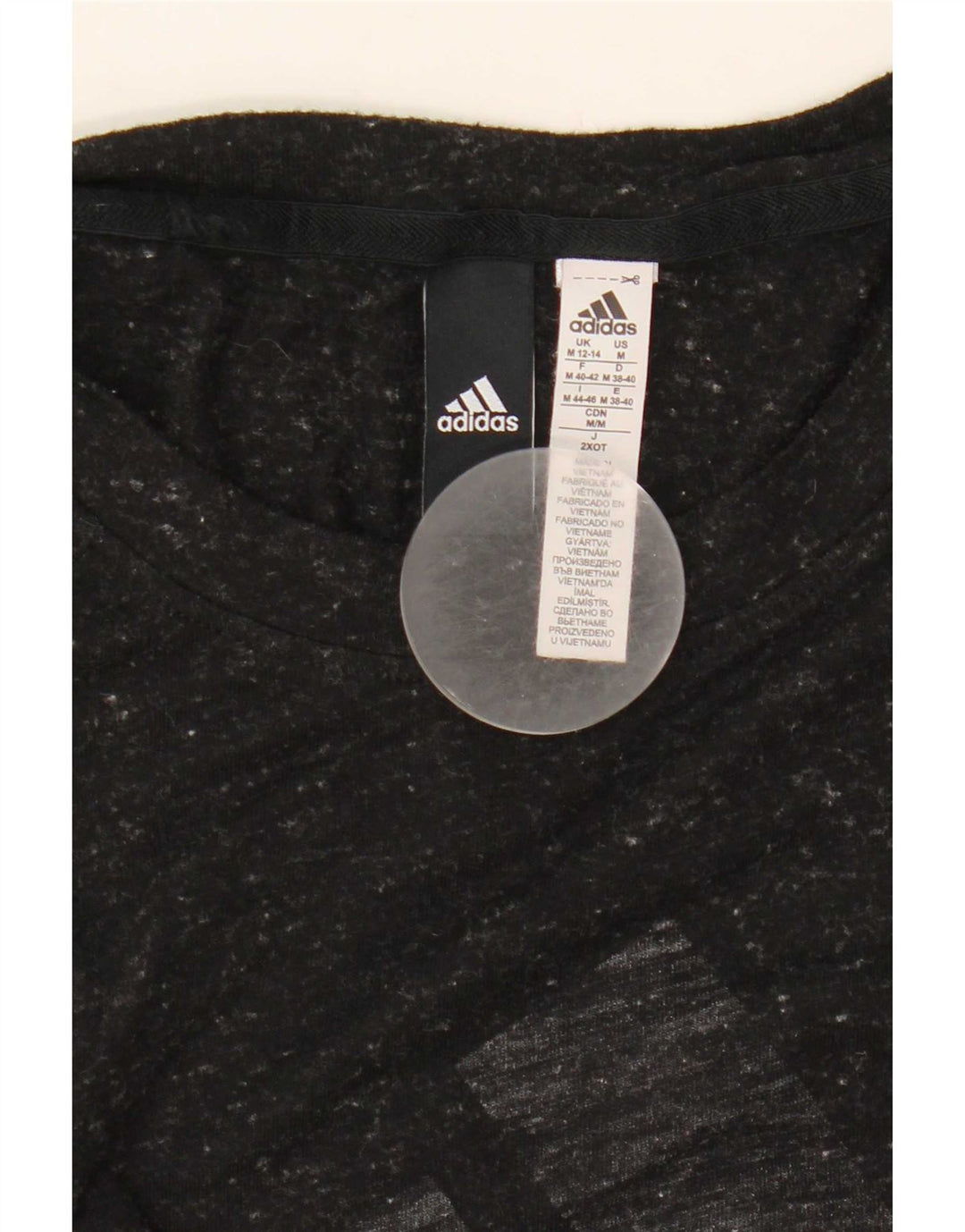 Vesta grafică Adidas pentru femei UK 12/14 Medium Black Flecked