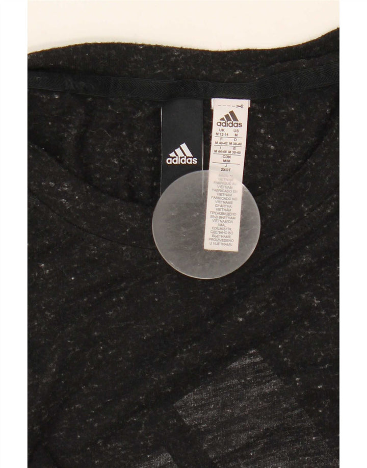 Vesta grafică Adidas pentru femei UK 12/14 Medium Black Flecked