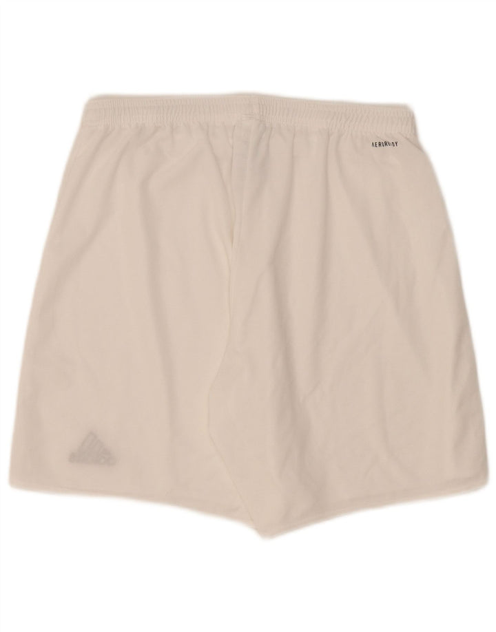 Pantaloni scurți sport pentru bărbați Adidas, mari, alb, din poliester