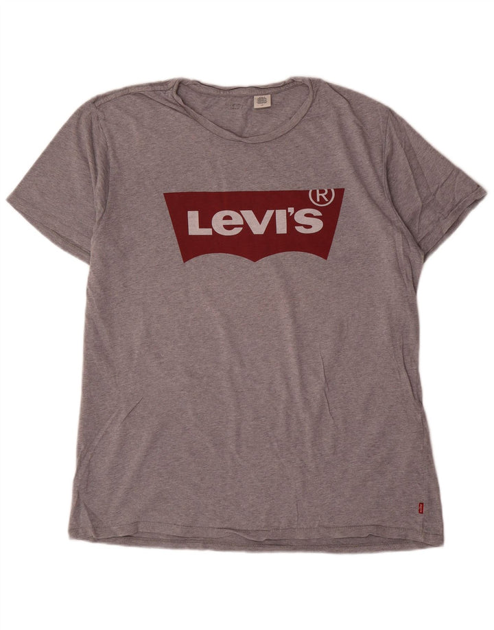 Tricou grafic pentru bărbați Levi's Top mare bumbac gri