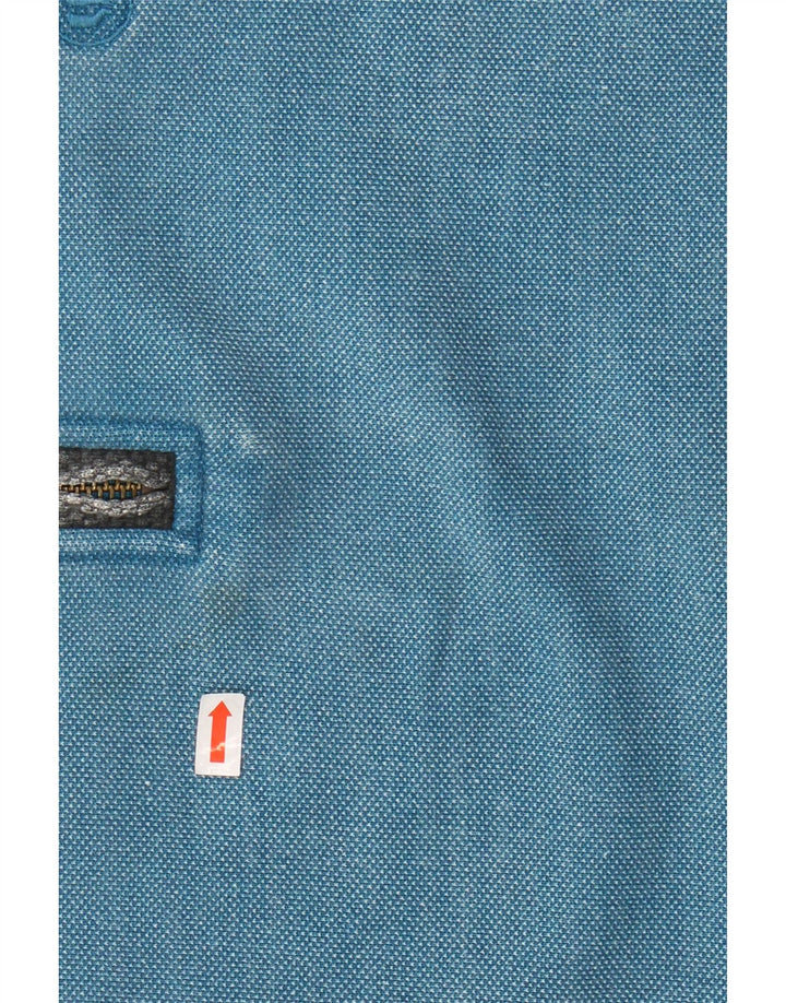 FAT FACE Hanorac cu fermoar pentru bărbați Pulover mare, albastru, bumbac