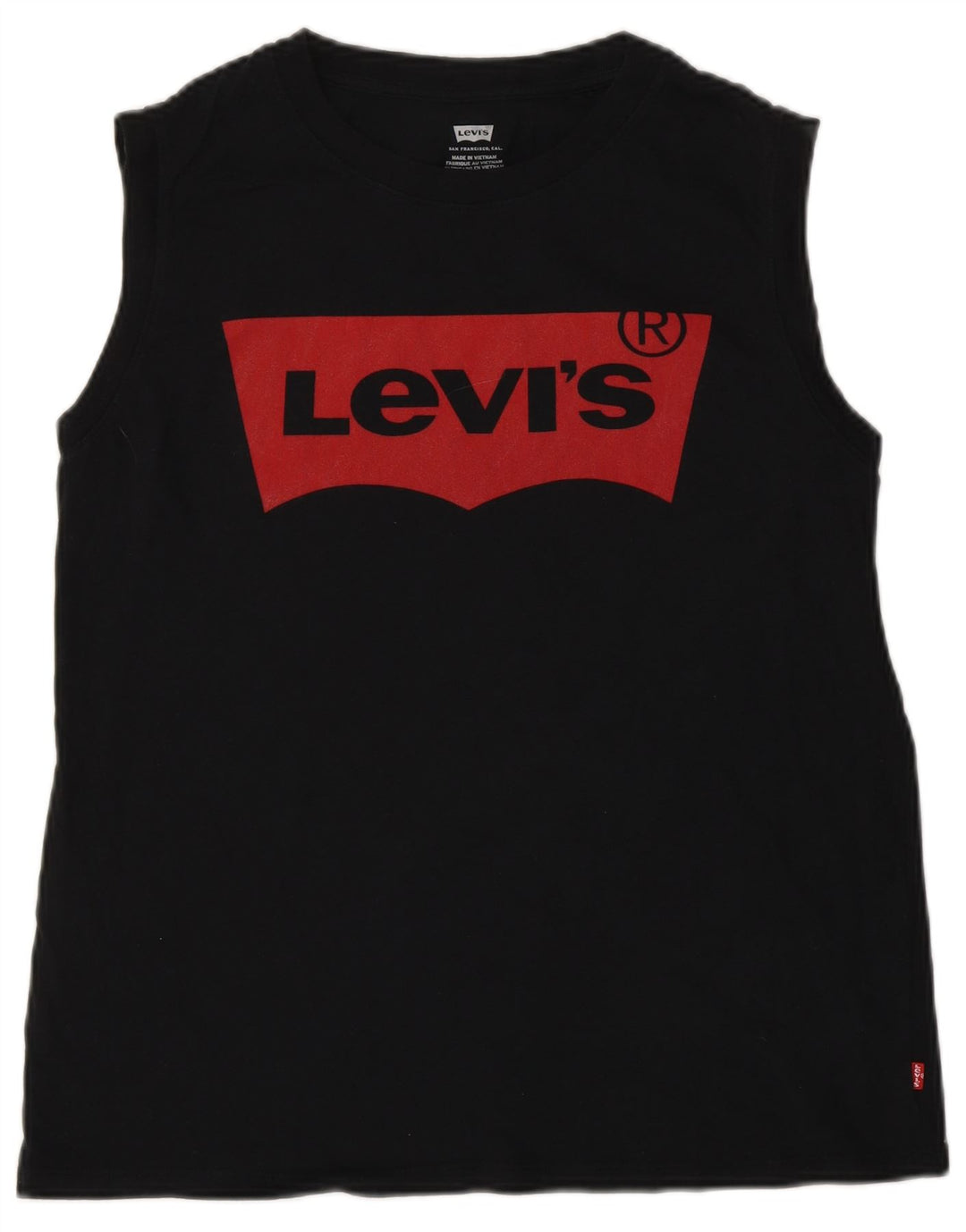 Top cu vestă grafică pentru femei LEVI'S UK 10 Small Black