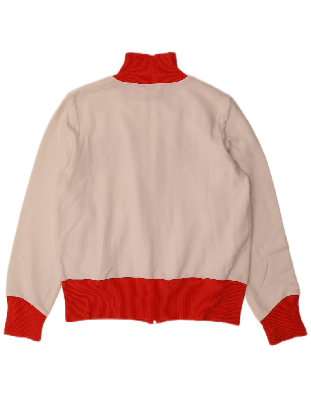 Jachetă de top cu trening grafic PUMA pentru femei UK 16, mare, alb, bloc de culoare