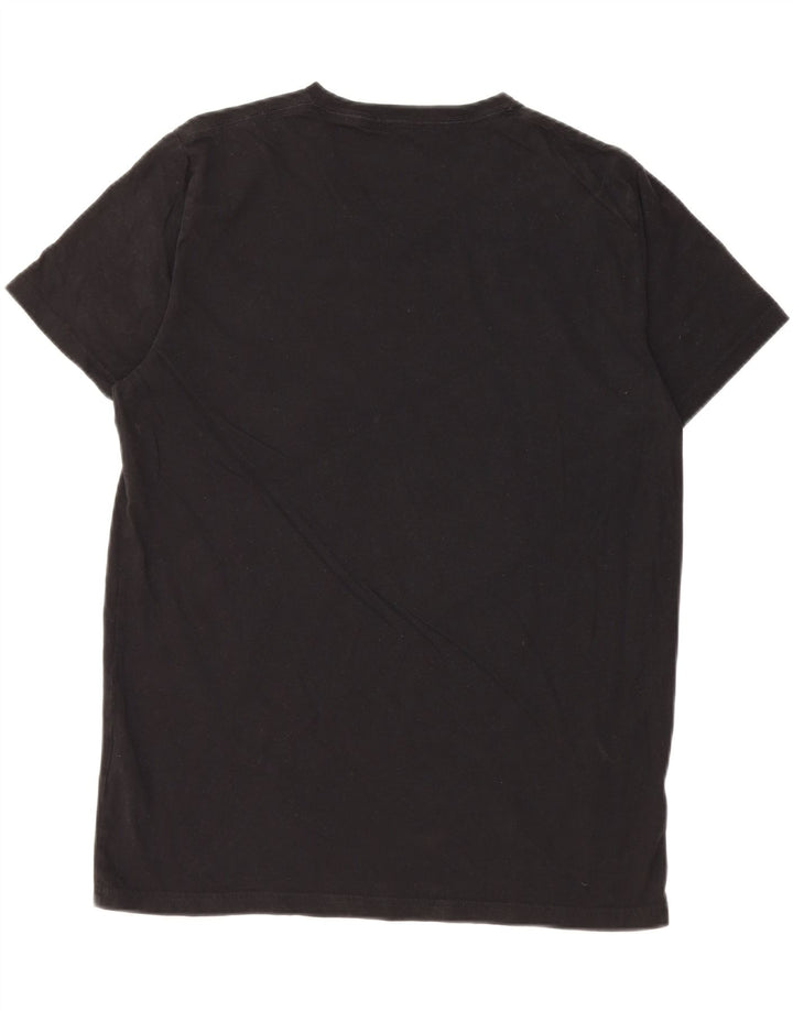 Tricou pentru bărbați Hollister Top Medium Black Bumbac
