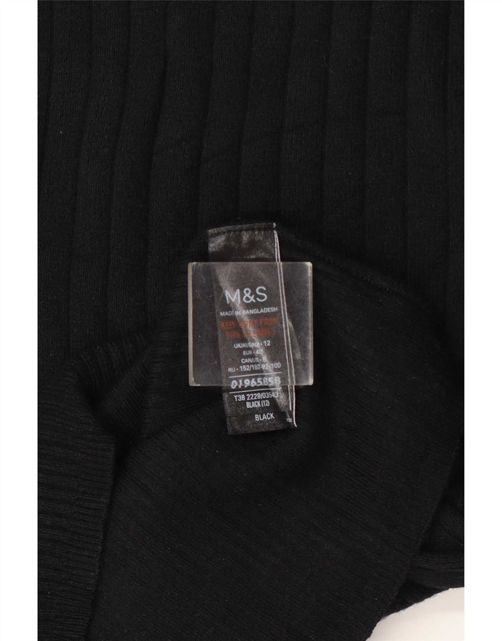 Pulover cu gât țestoasă pentru femei Marks & Spencer UK 12 Medium Black