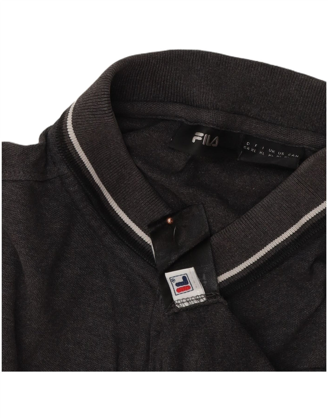 Tricou polo pentru bărbați FILA XL bumbac gri